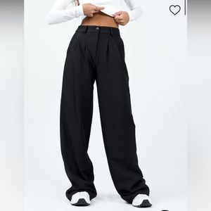 Princess Polly Archer Pants in Black Size 0